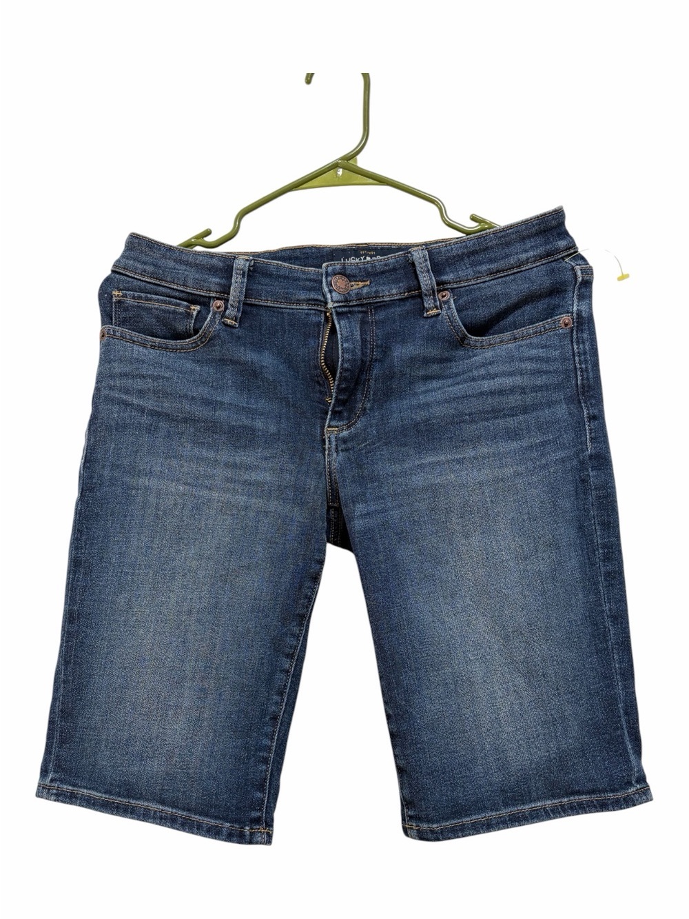 Lucky Brand Women's Dark Blue Denim Bermuda Shorts